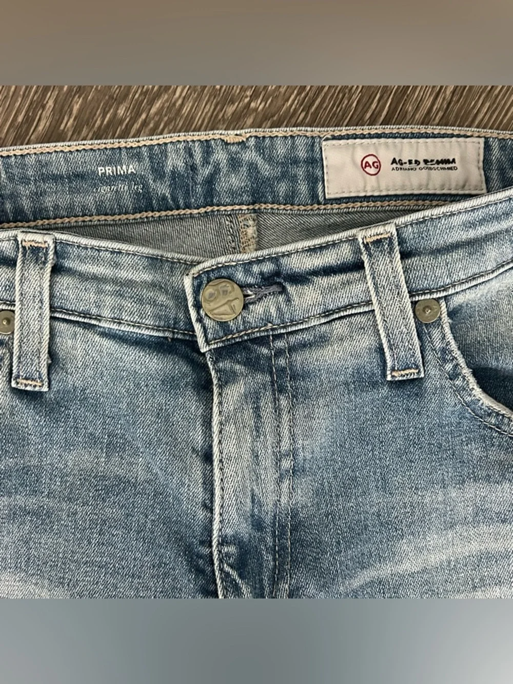 AG Adriano Goldschmied Prima Cigarette Leg Skinny Blue Jeans Womens 30 Mid Rise - Picture 4 of 12